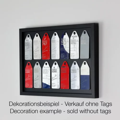 Aviation Skin Display 30x20  cm schwarz/schwarz