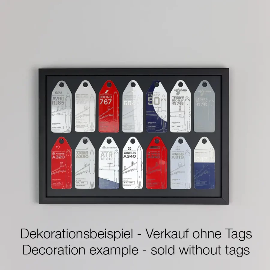 Aviation Skin Display 30x20  cm schwarz/schwarz – Bild 4