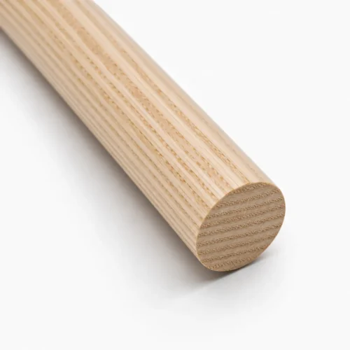 Rundstange aus massivem Eschenholz – Ø 8–50 mm | Länge 20–100 cm | Premium Holzstab