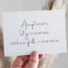 Postkarte „Accept what is …“