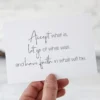 Postkarte „Accept what is …“