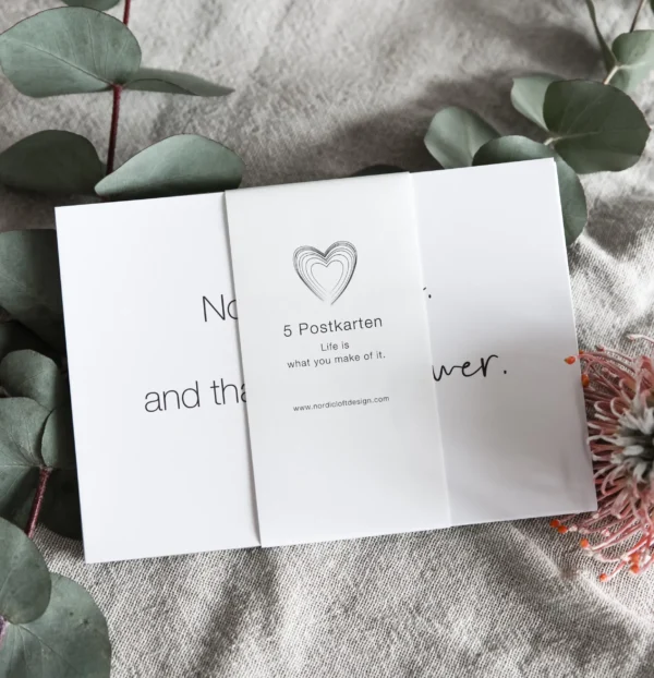 Postkarten-Set – 5 Spruchkarten